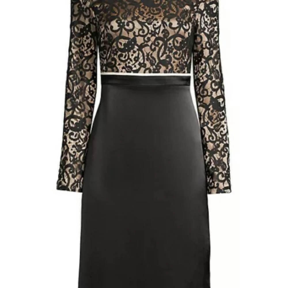 Tory Burch Lace color Block Dress New